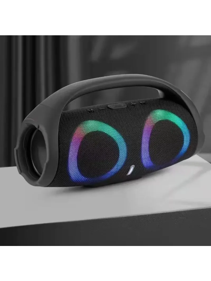 Haut-parleur Bluetooth portable haute puissance, lumière colorée RVB, étanche, caisson de basses sans fil, surround 100 évité, TWS FM Boombox, 360 W