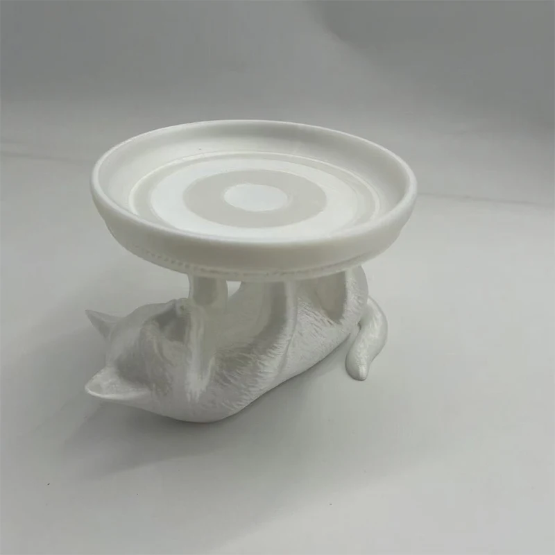 حار أسود أبيض القط صينية مزخرفة زخرفة المنزل غرفة نوم سطح المكتب مجوهرات مستحضرات التجميل مفتاح صندوق تخزين الديكور مهرجان الهدايا