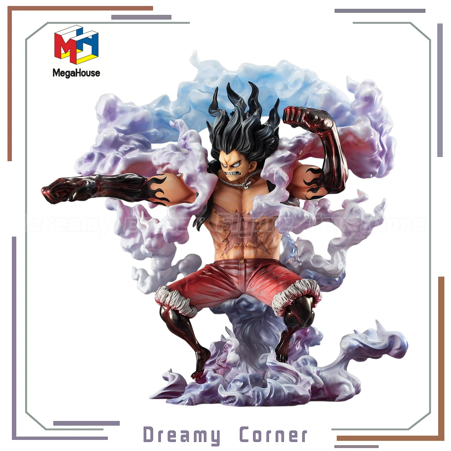 

【In Stock】Original MegaHouse POP SA-MAXIMUM ONE PIECE Monkey D. Luffy Snakeman Figure Toy Model Collection