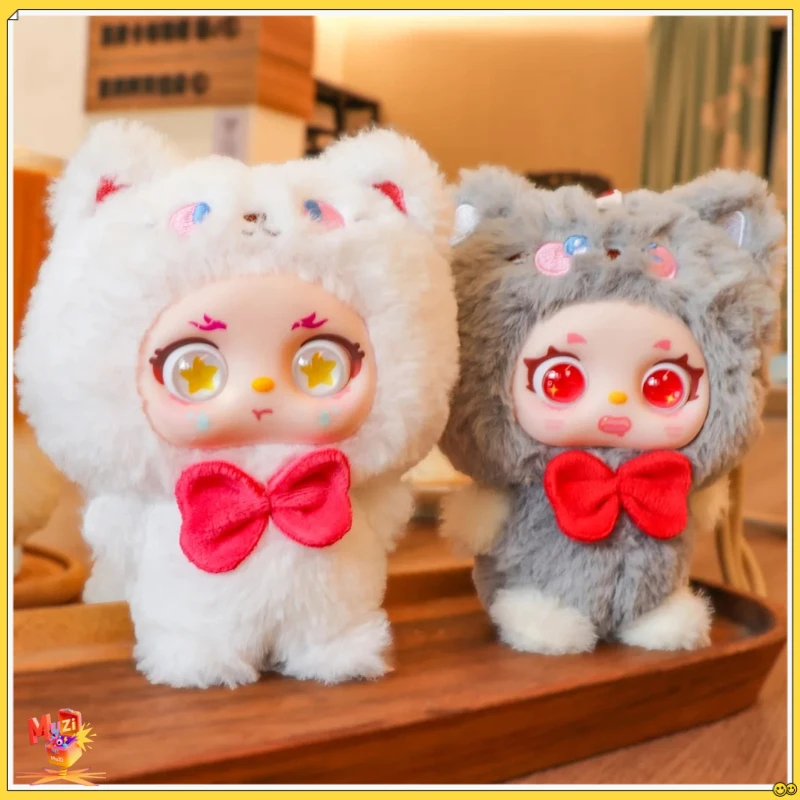 Boneka Hewan Seri The Cat From The Planet Meow Blind Box, Mainan Trendi, Liontin Dekorasi, Hadiah Kejutan Ulang Tahun untuk Anak Perempuan