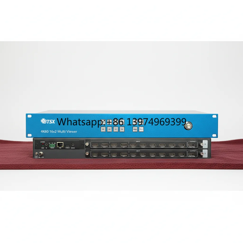 4K60 16-Image Display Splitter BIT-MV-4K60-1602, 8xHDMI/DP+8xHDMI Input, Custom Resolution, Seamless Switch