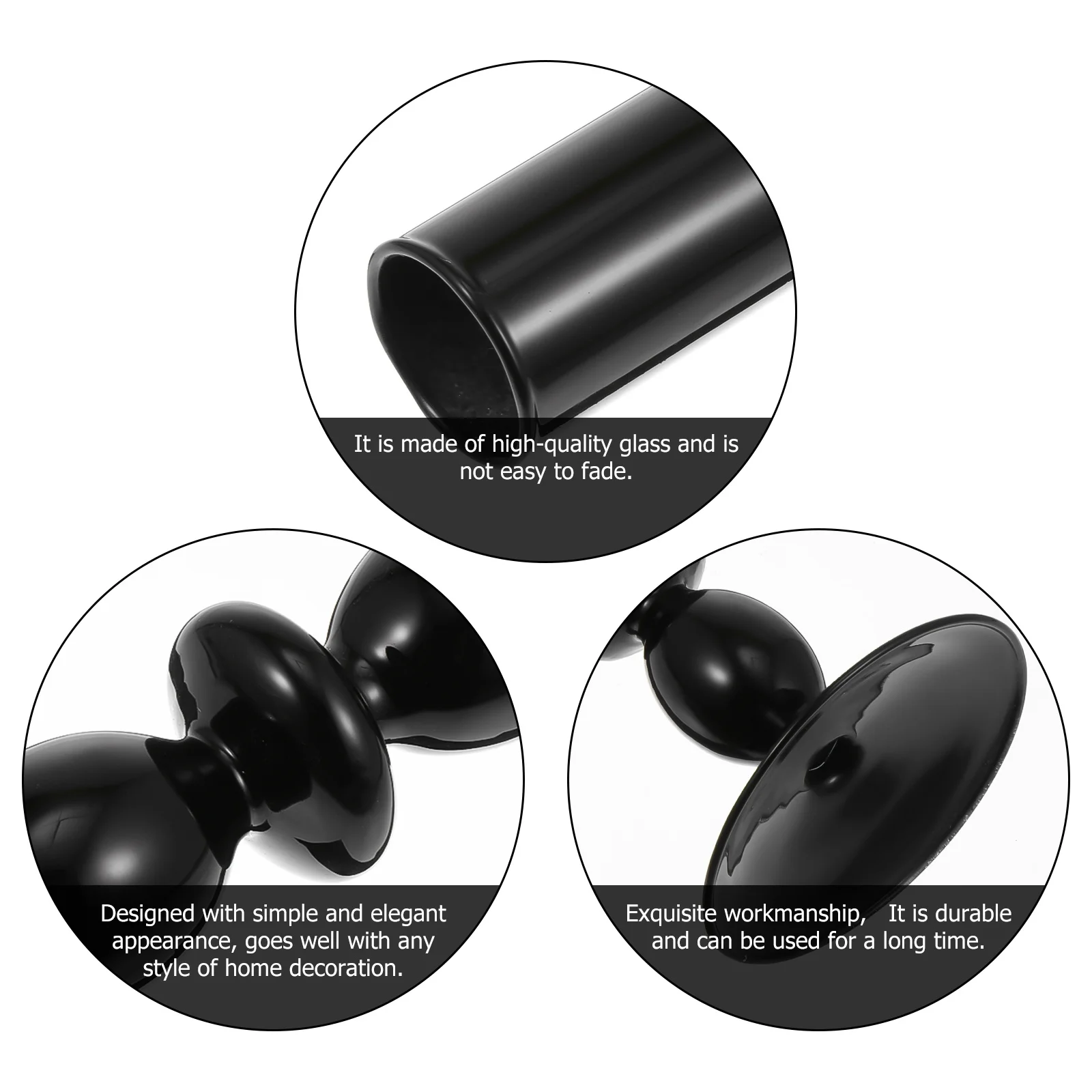 

1Pcs Retro Glass Holder High Quality Elegant Candlelight Dinner Romantic Home Decorative Ornament