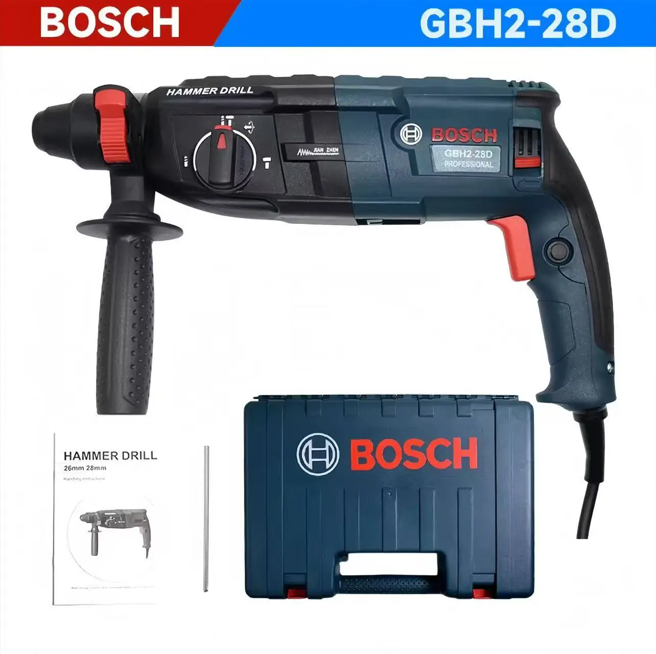 

Original BOSCH GBH Rotary Hammer Drill Storage Box Accessories Industrial-Grade Power Tool for Drilling Chiseling Demolition