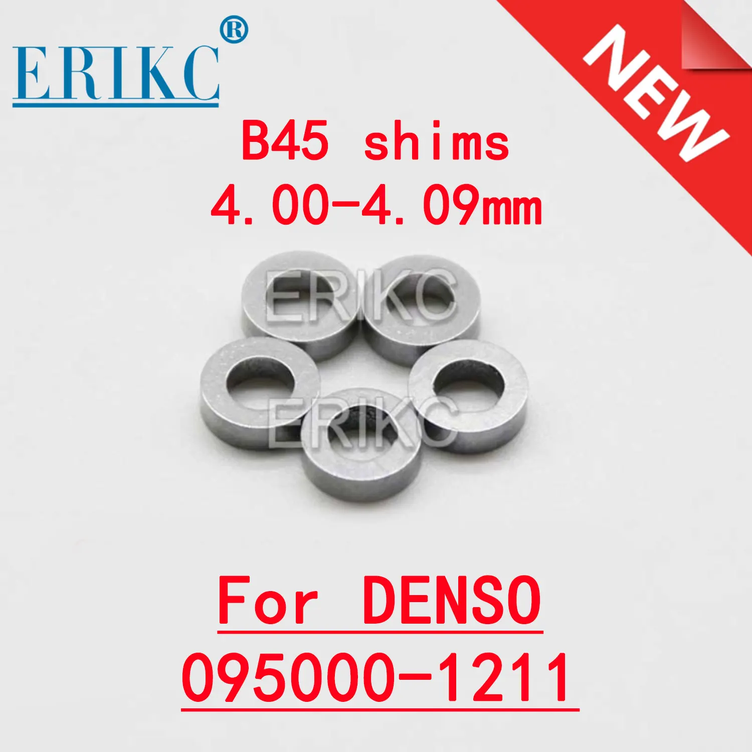 50PCS B45 4.00-4.09mm Fuel Injection Nozzle Washer Sealing Steel Ring b45 for DENSO 095000-1211 6156-11-3300 6156113300