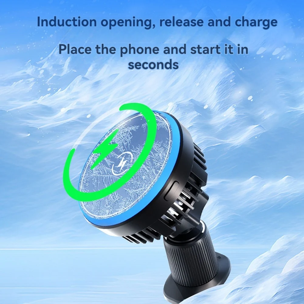 Leading-Magnetic Phone Holder For Car Vent 15W 2 In 1 Wireless Car For 15 14 13 12 Series Fast Charging