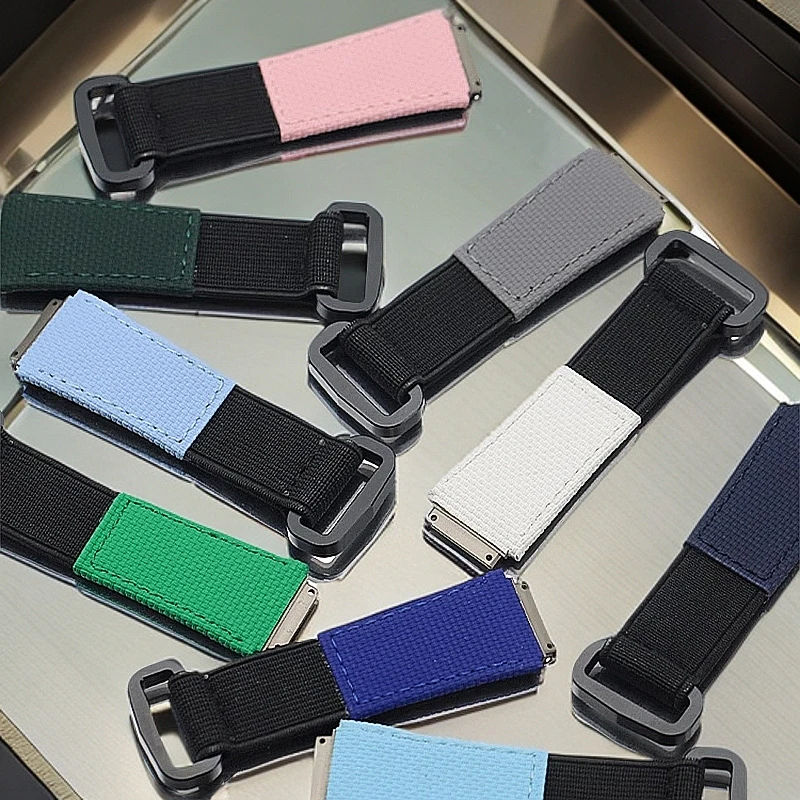 Richard Miller 남성용 DIY 커스텀 팔찌, 불소 고무 탄성 나일론 스트랩, FMK 시계 밴드, RM011RM030 RM67-01 RM59-01 RM007 035