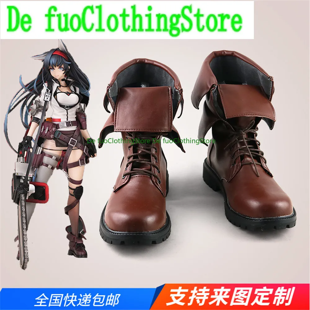 Arknights  Blaze  Boots Cosplay Shoes Game Anime Carnival Party Halloween DefuoClothing Shoes Store