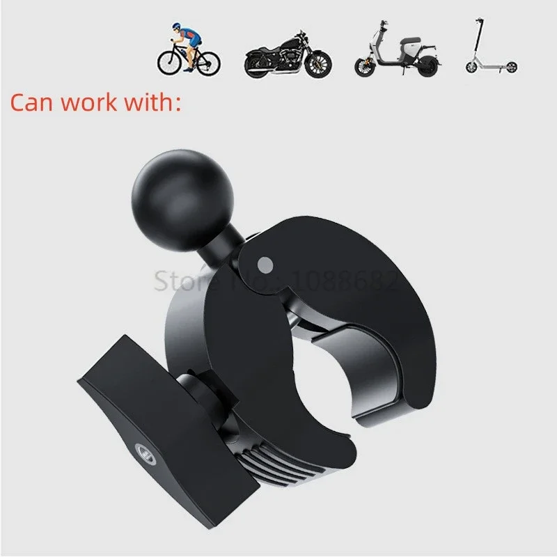 مشبك مقود الدراجات النارية والدراجات ، قاعدة تثبيت قضيب السكك الحديدية ، 1 "Ballhead لكاميرا حركة GoPro ، مشبك تثبيت المشبك