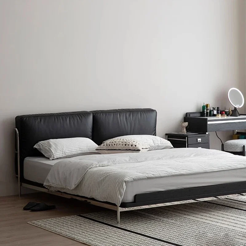 Large Comforter Adult Double Bed Decoration Frame Full Size Double Bed Headboards Living Room Camas De Casal Home Furniture
