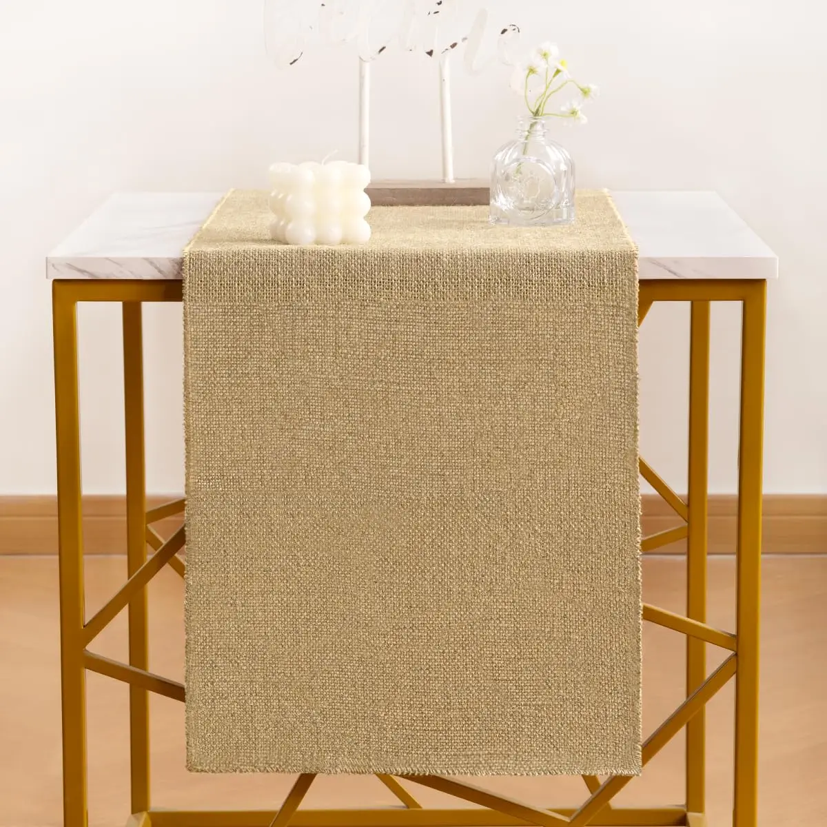 Natural Jute Table Runner Farmhouse Jute Table Runner Thanksgiving Rustic Table Runner for  Dining Christmas Table Home Decor