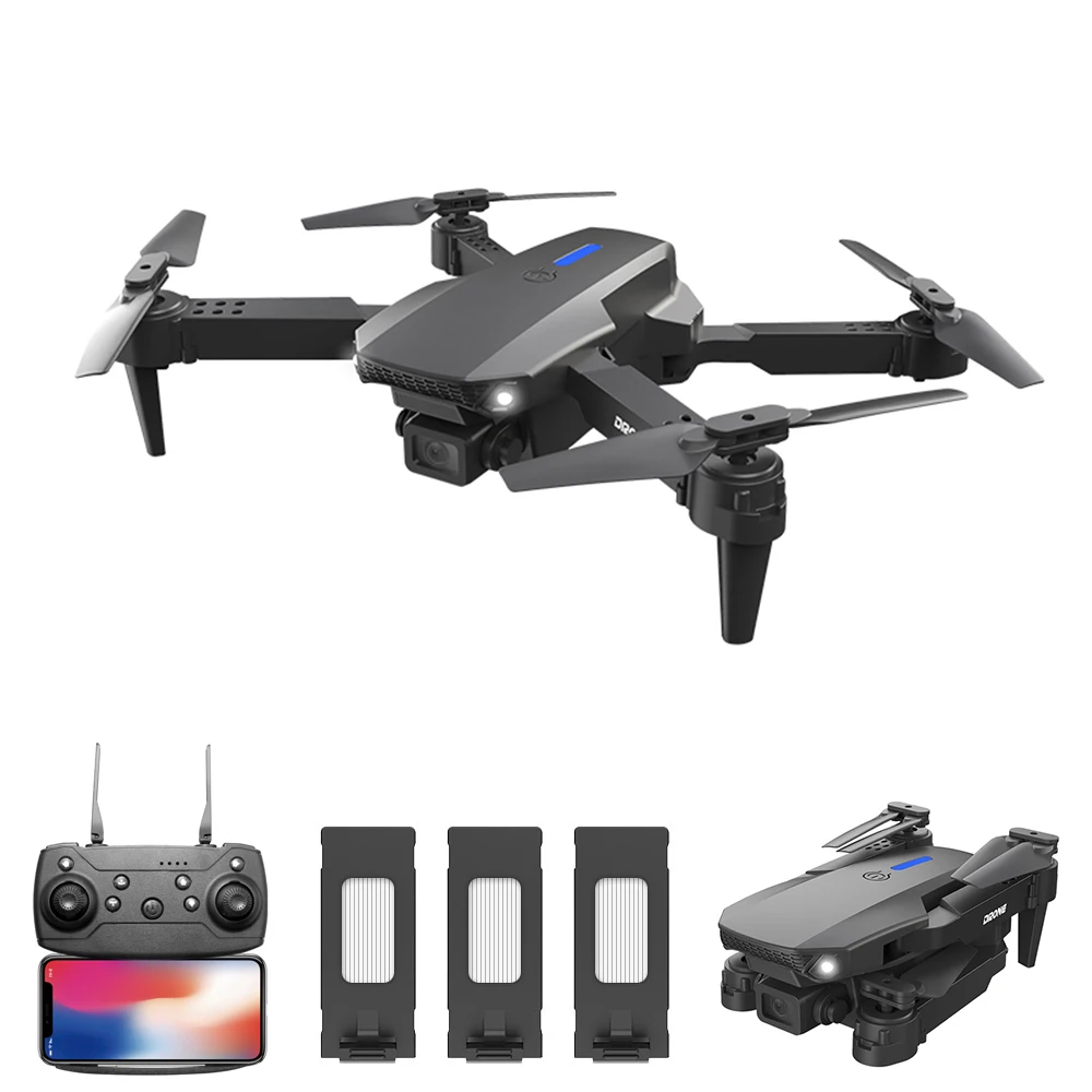 LS-E525 RC Drone with Camera 4K Camera WiFi FPV Drone Headless Mode Altitude Hold Gesture Photo Video Track Flight