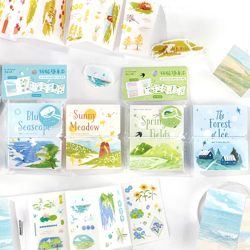 

8packs/LOT The shimmering scene Series series cute lovely retro decorative memo pad