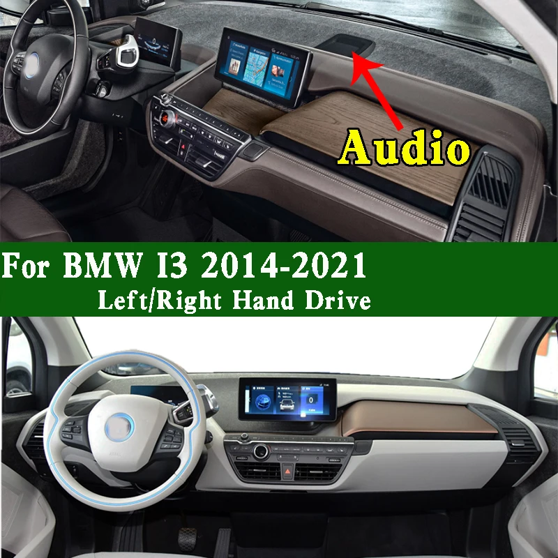 For BMW I3 60ah 94AH 120Ah I01 2014-2021 Dashmat Dashboard Cover Instrument Panel Sunscreen Pad Dash Anti-Dirt Proof Ornaments