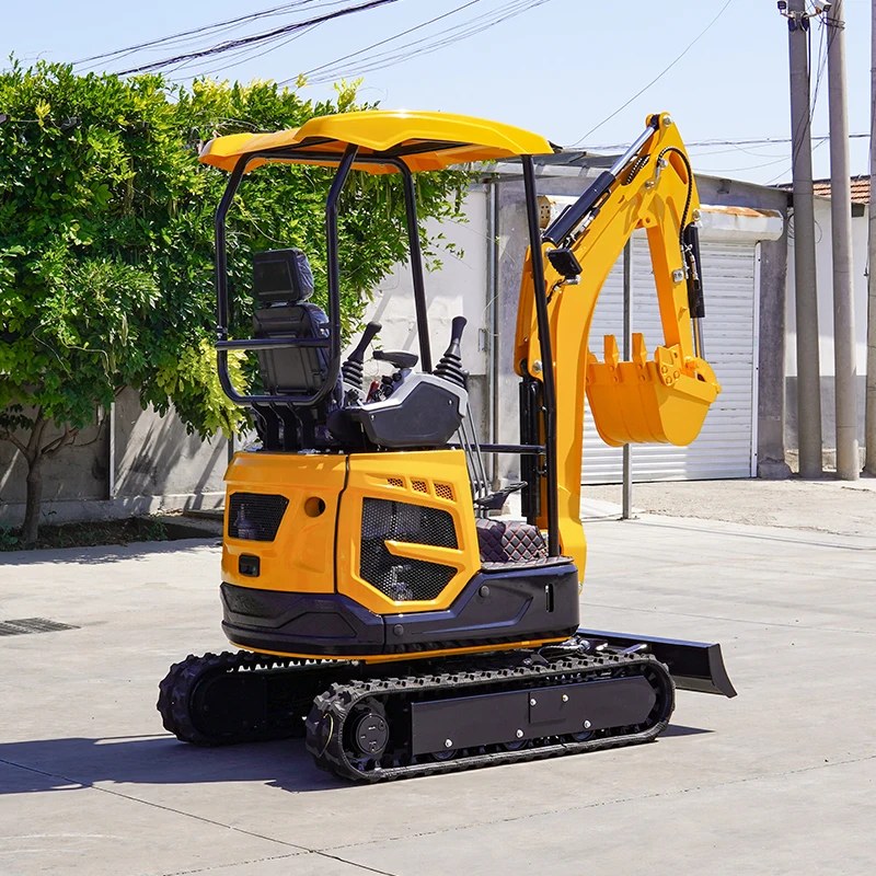 حفار صغير 1.8T حفار صغير 39Hp Kubota حفارات زاحفة هيدروليكية صغيرة 2 طن 1.5 طن للاستخدام المزدوج للمزرعة والهندسة