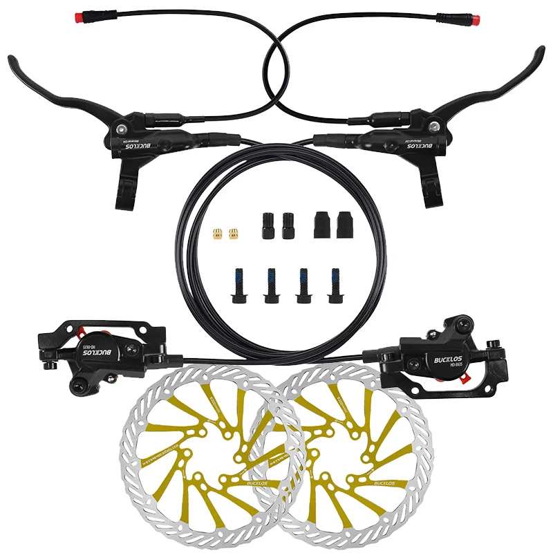BUCKLOS E-Bike Hydraulische Schijfrem Elektrische Scooter Vouwfiets Schijfrem 2Pin Uitschakelen Elektrische Fiets Hydraulische Remmen