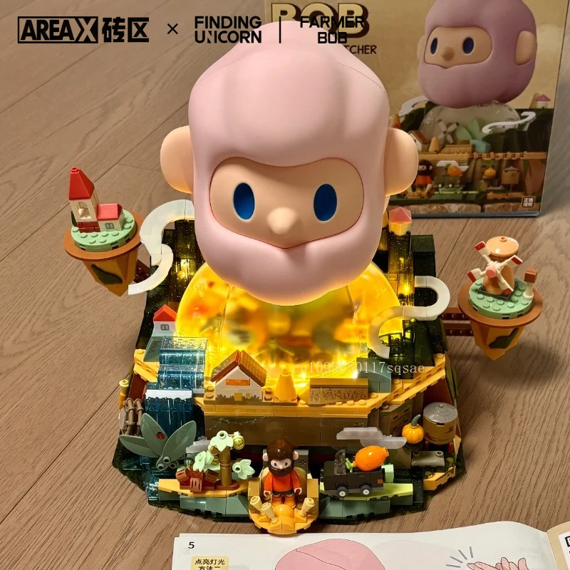 AREAX New Product Farmer Bob Farm Building Blocks New Assembly Toys Large Collection Desktop Decoration MOC Festival Gifts