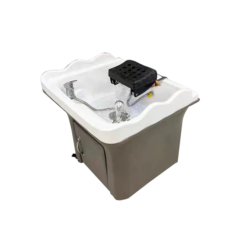 Detachable Hair Treatment Equipment, Hair Salon with Water Circulation Shampoo Basin, Fumigation Head Channel Massage