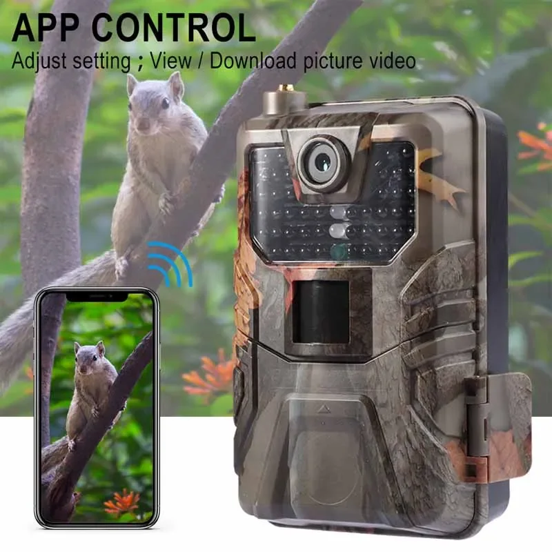 

New Outdoor 36MP Trail Camera 2k 120 Detection Range IP66 Waterproof No Glow Night Vision Wildlife Monitoring Trap Game Cam