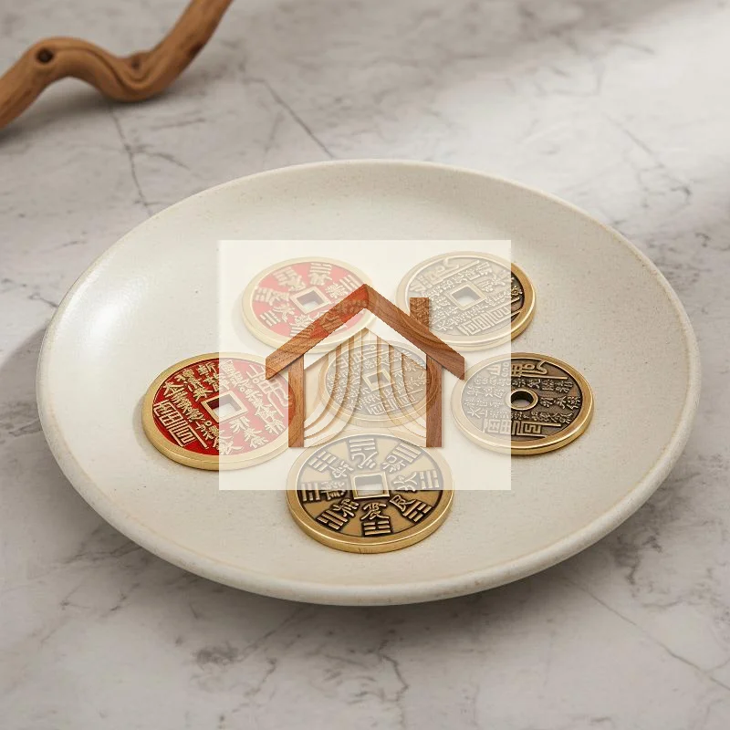 Long Lasting Solid Brass Engraved Feng Shui Lucky Coins for Cabinet Display Decor Collection Christmas Gifting Option