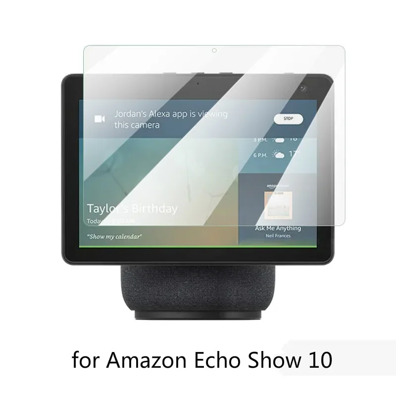 

Закаленное стекло 9H с полным покрытием для Amazon Echo Show 10, прозрачная защитная пленка для экрана, защитное стекло, пленка против царапин, водонепроницаемое