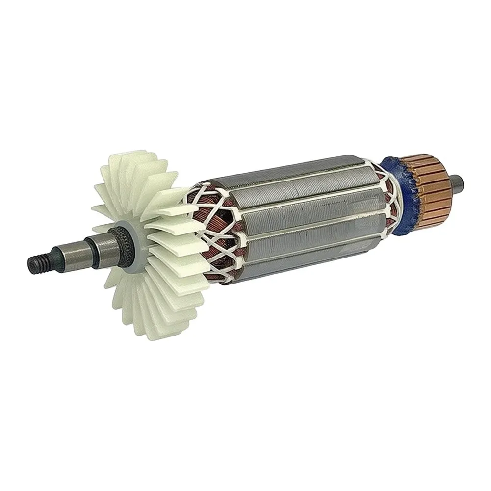 AB100 Angle Grinder Rotor 126.5mm Shaft Distance 54mm Fan Size 54.5mm Iron Core 160mm Total Length Metal Build