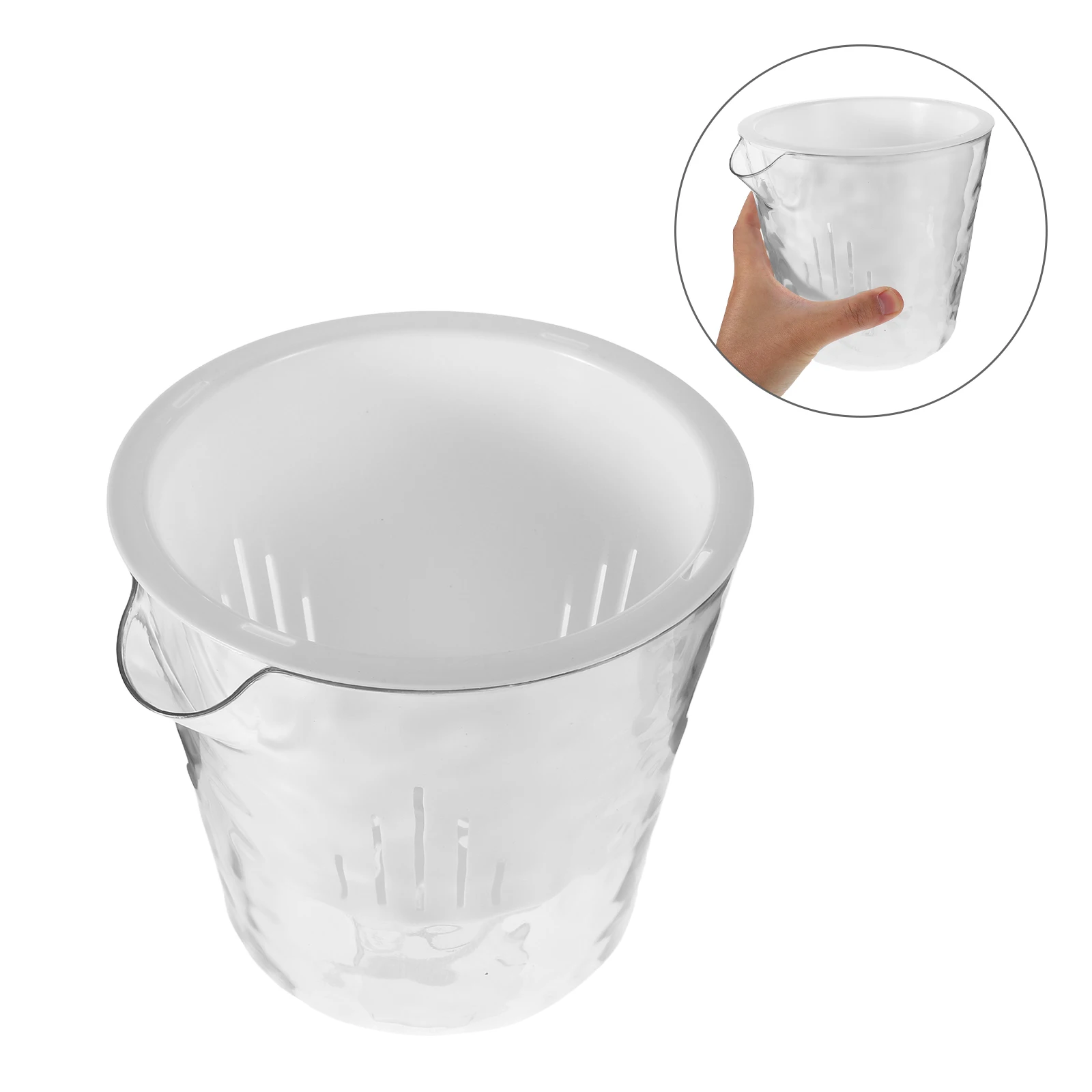 

Self-Watering Transparent Plastic Flower Pot Hydroponic Planter For Narcissus Succulents Bonsai