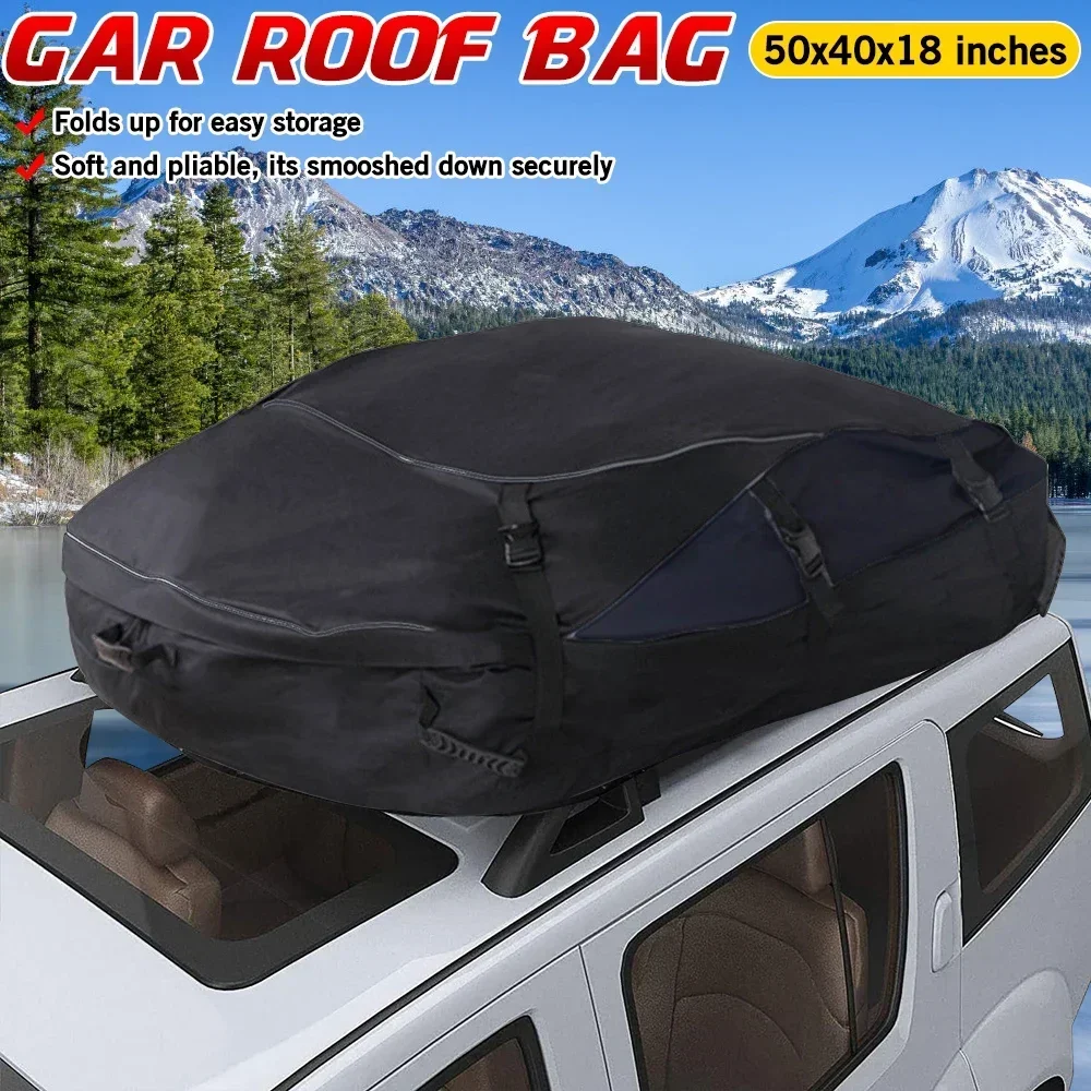 

130x100x45cm Waterproof Car Roof Top Carrier Cargo Travel Bag Waterproof Rack Storage Bag For Vehicles With Roof Rails Body Kit