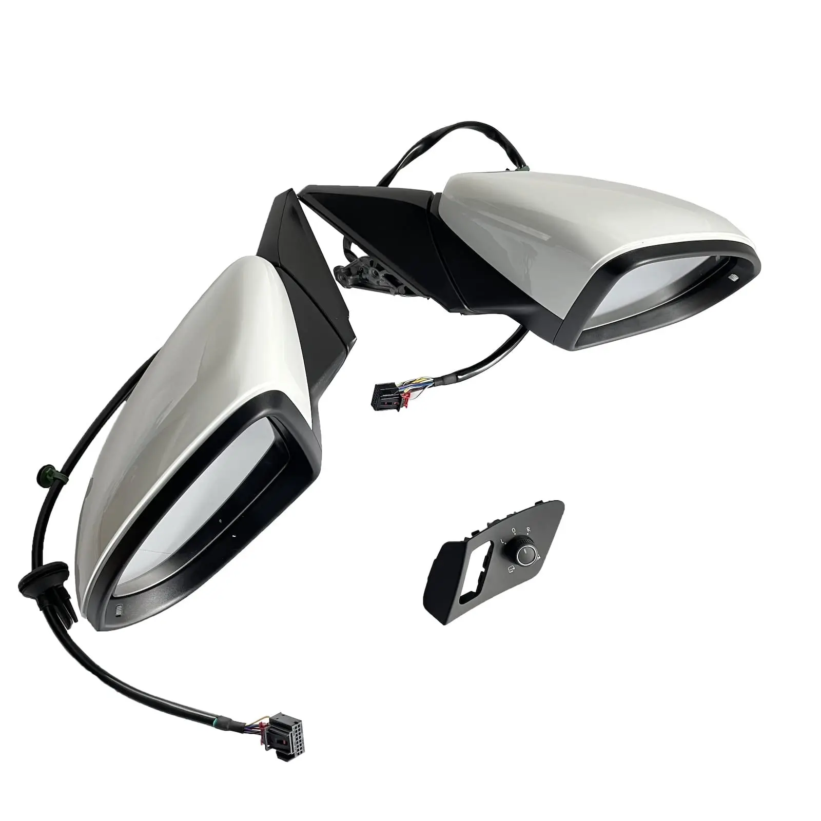 Electric Power Folding Side Mirror With Puddle Light For Golf Mk7 7.5 White