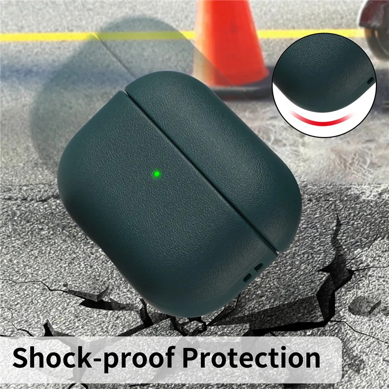 حالة ل airpods برو 2 الجيل الفاخرة بو الجلود pro2 airpods 2022 الملحقات سماعة مع landyard ل airpod برو 2nd حالة