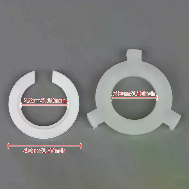 /PFU/E27 To E14 Lampshade Lamp Light Shades Socket Reducing Ring Adapter Washer White Lamp Covers Accessories 5Pcs