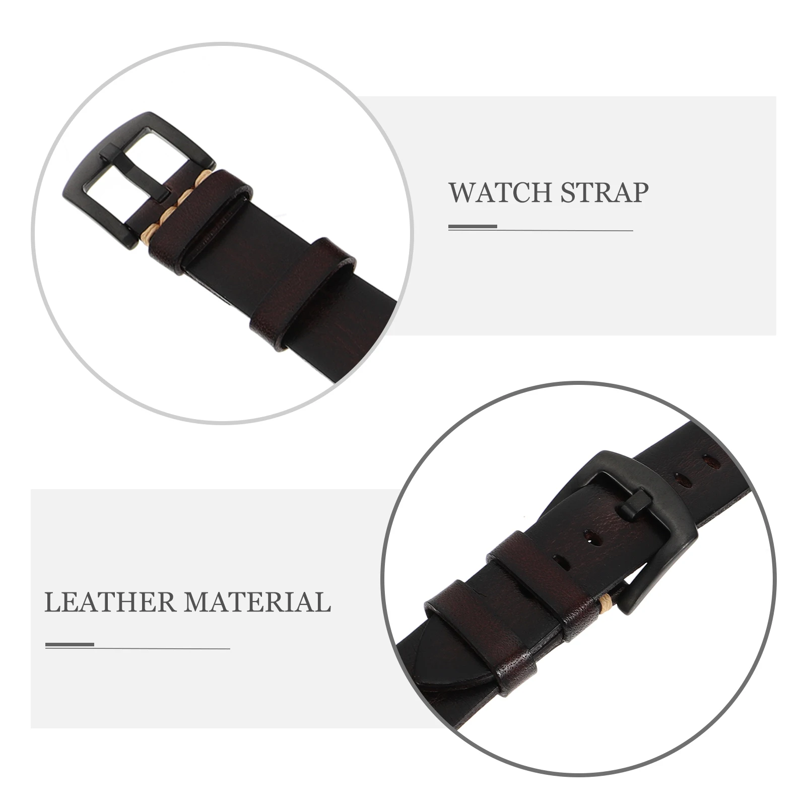 

Watch Strap Quick Release Watchb Pin Buckle Brown Adjustable Eco Friendly High Quality Bright Color Exquisite Design