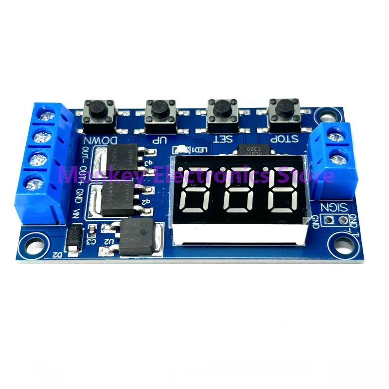 Trigger Loop Timing Delay Switch Circuit Dual MOS Control Board Instead of Relay Module 12 24V