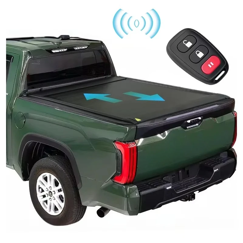 

Tundra Pickup Truck Electric Tonneau Cover Retractable Hard Folding Aluminum Alloy Ute Lid Bed Uptodate Model