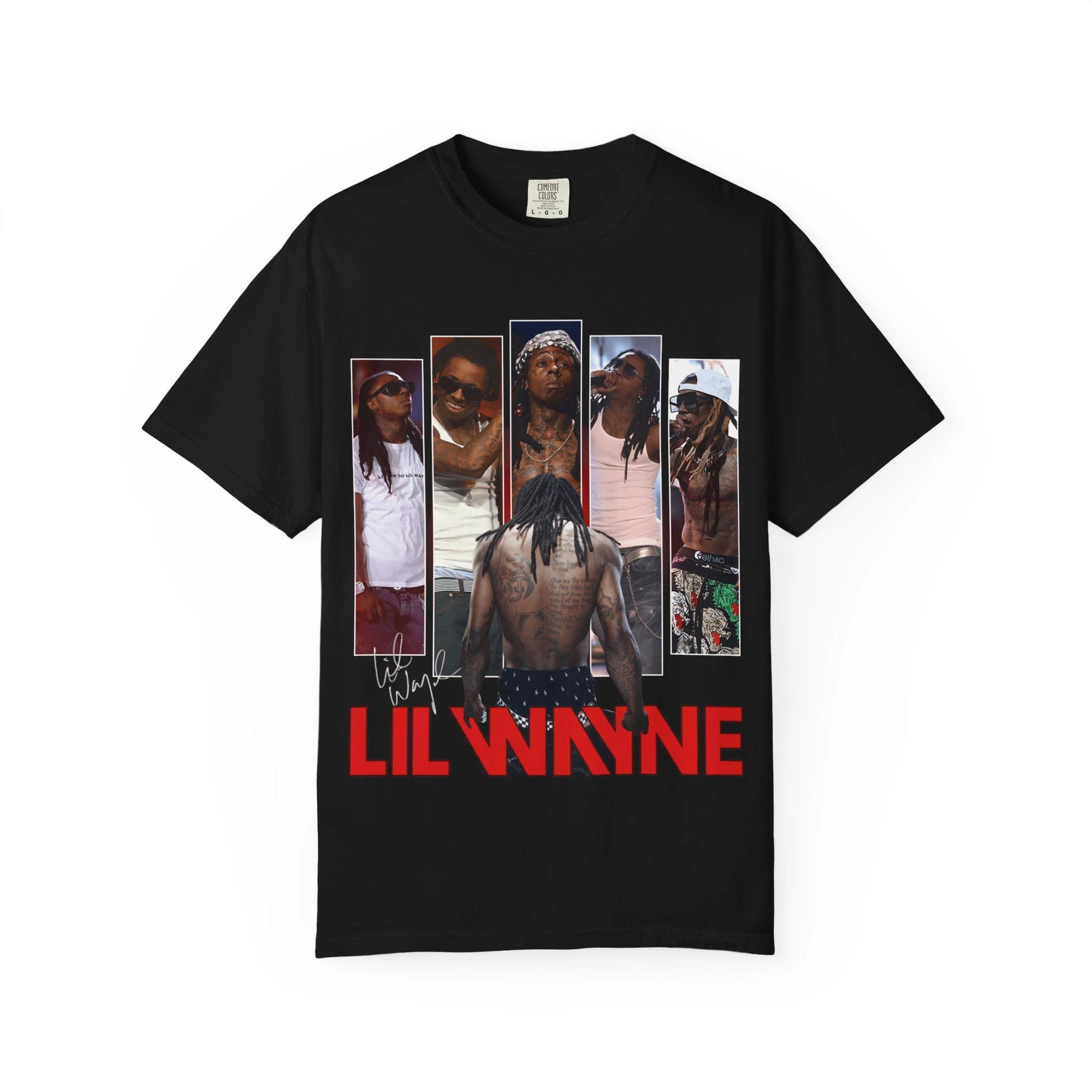 Lil Wayne 2026 Tour T-shirt Hip Hop Rapper Summer Men's Women's Streetwear Retro Fashion Oversized Pure Cotton T-shirt Y2k Shirt