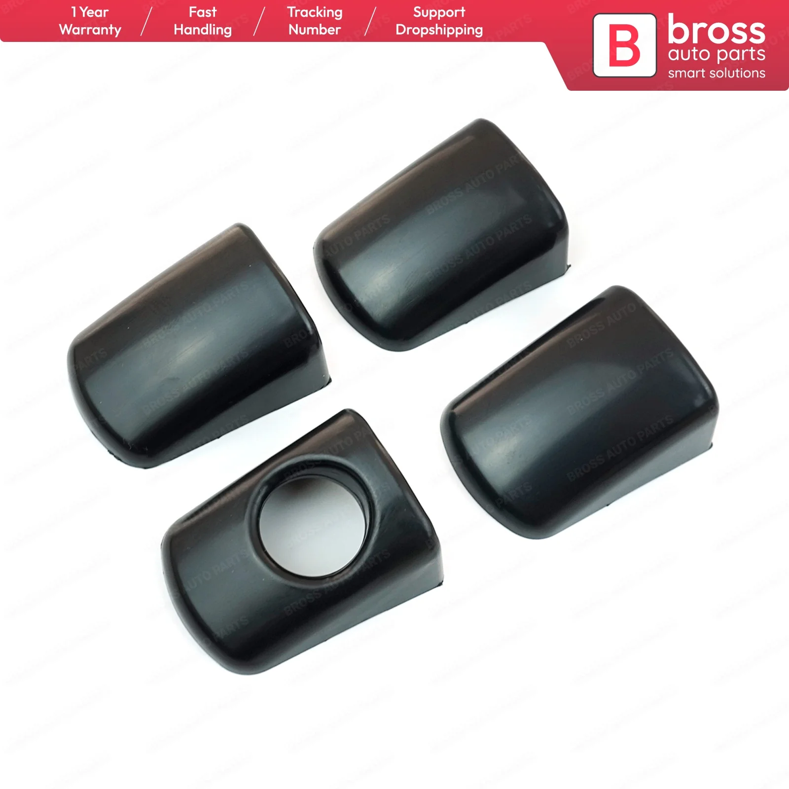 Bross Auto Parts BDP989FBA Exterior Outer Door Handle Cover Set 9101GG, 9101.GG for Peugeot Citroen Fiat Toyota Ship From France