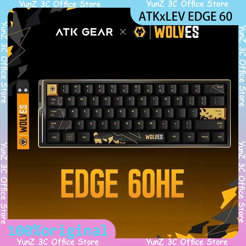 

ATK EDGE HE60 Gaming Keyboard Magnetic Axis Customization Jade Switch Aluminum Pile Cap for Valorant Computer Peripherals