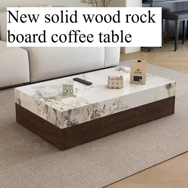 

Nordic Designer Coffee Tables Vase Organizer Rectangular Storage Coffee Tables Premium Natural Black Unique House Accessories