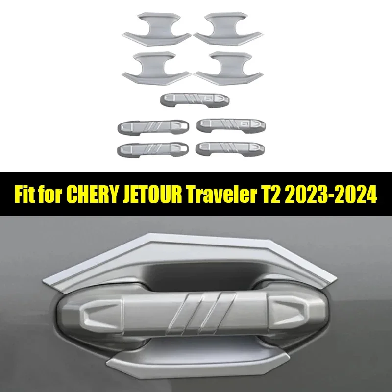 

New! Car Outer Handle Door Wrist Frame Suitable for CHERY Jetour Traveller T2 2023 2024 Door Bowl Handle Door Handle Protective