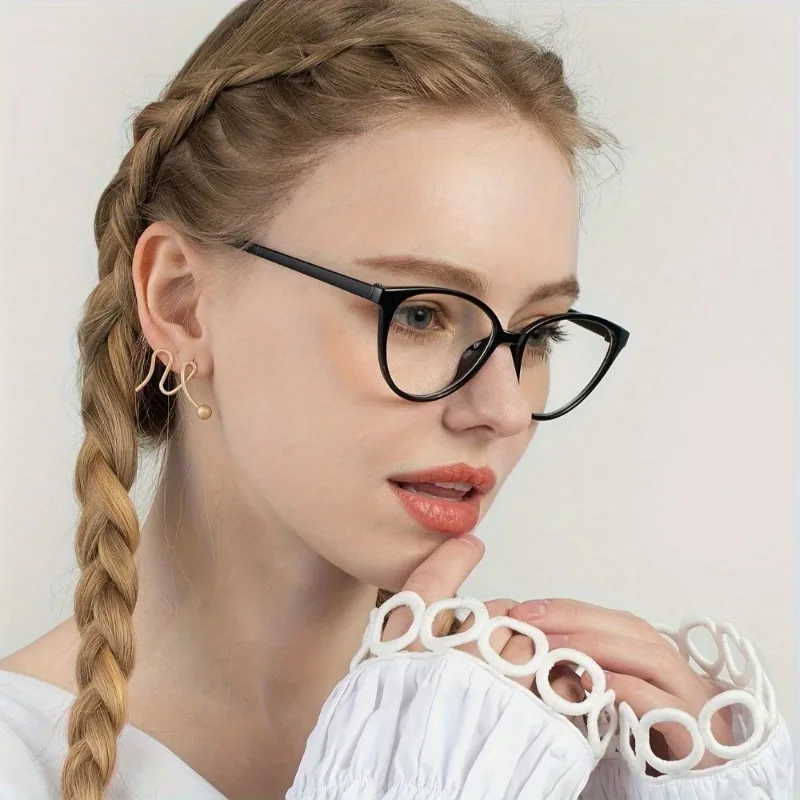 

2/3 Pack Fashion Retro Anti-Blue Light Photochromic Glasses Classic Cat Eye Triangle Eyeglasses