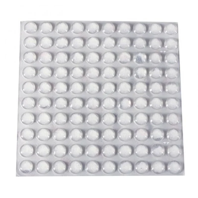 New 100Pcs Self Adhesive Round Silicone Rubber Bumpers Soft Transparent Black Anti Slip Shock Absorber Feet Pads Damper Hot Sale