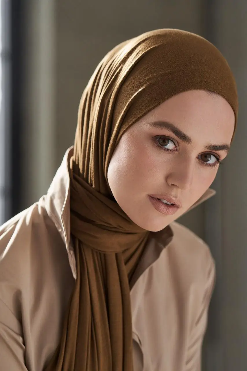 Ramadan Hijab lenço para mulheres muçulmanas, fácil Hijabs, Modal Hijab Algodão, lenço, turbante Africano, xale, Stretchy Jersey