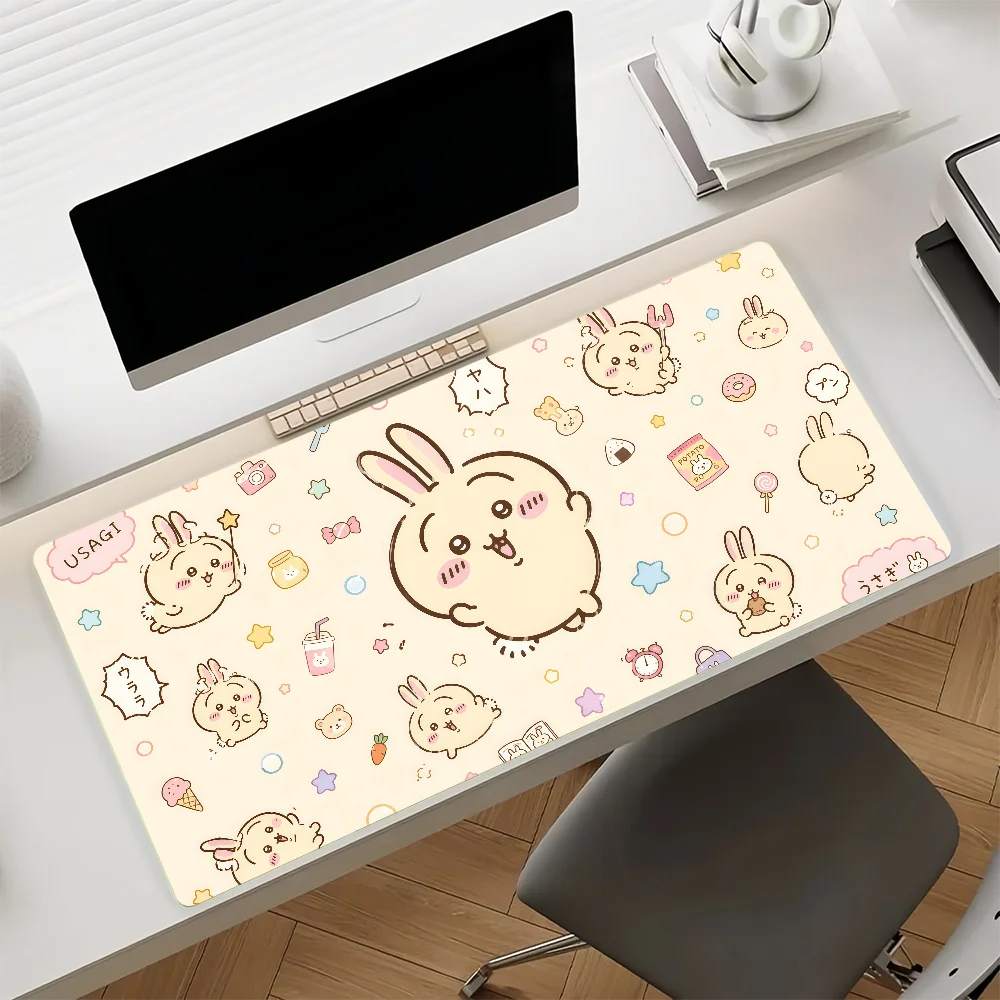 Cute C-Chiikawa Mouse Pad For Office Gaming And Keyboards Non-Slip Large Waterproof