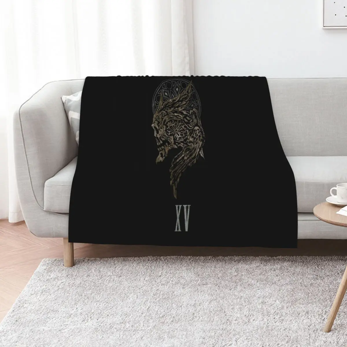 The Lucian Crest Throw Blanket sofa bed Soft Beds Moving anime Soft Shaggy Blankets