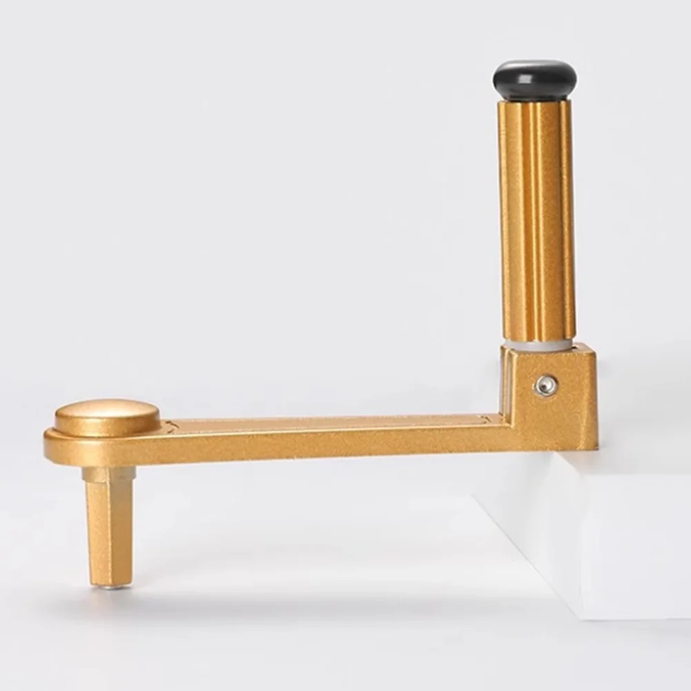 Aluminum Alloy Crank Handle for Clothes Drying Rack Balcony Lifting Bracket 6 Tooth Design Easy Installation Wall Mount