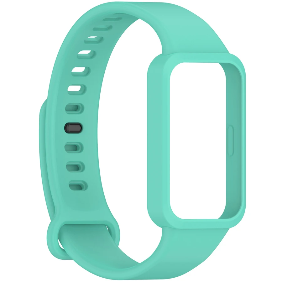 Zachte siliconen band voor Xiaomi Smart Band 9 Actieve band Smart Watches Accessoires Armband voor Redmi Band 3-band met pc-behuizing