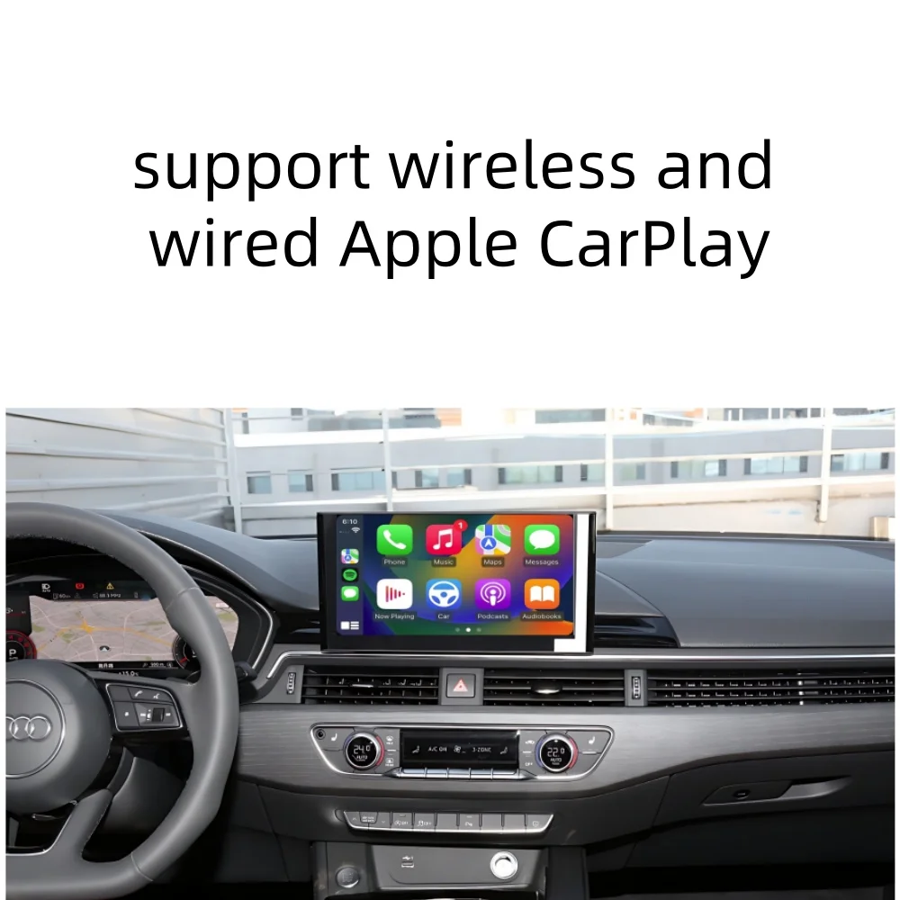 Wireless Apple CarPlay For Audi A3 A4 A5 Q5 2020 2021 2022 2023 Current MIB3 System Android Auto iPhone Mirroring Function