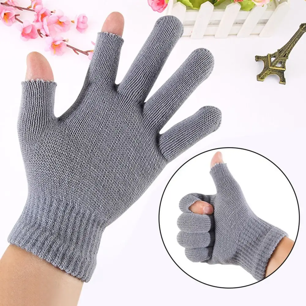 ถุงมือไหมพรมขนยาวสำหรับผู้ชาย, ถุงมือเต็มนิ้วให้ความอบอุ่นสำหรับฤดูใบไม้ร่วงฤดูหนาว