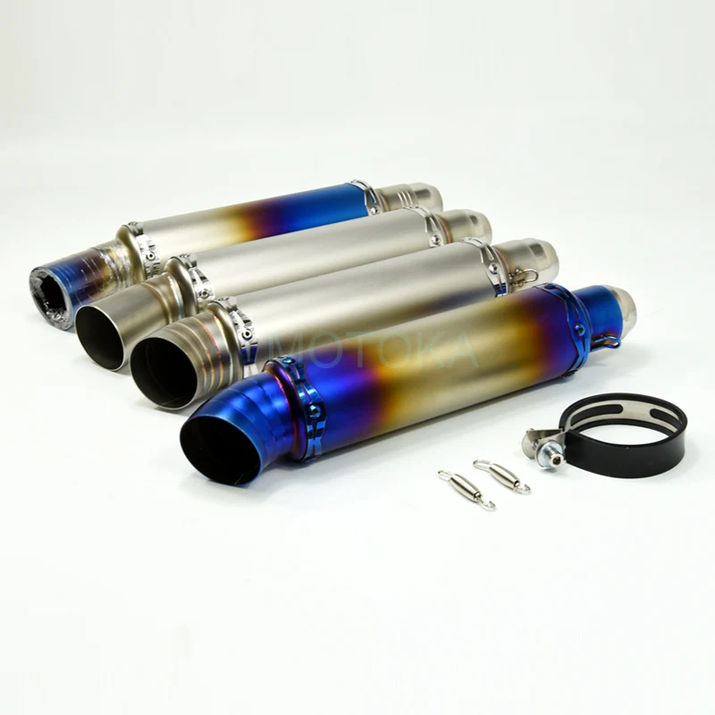 Modified Slip on Scooter Muffler PCX 125 NMAX 155 CBR 929 GY6 Monkey Minibikes Silencer Universal 51mm Motorcycle Exhaust Pipe