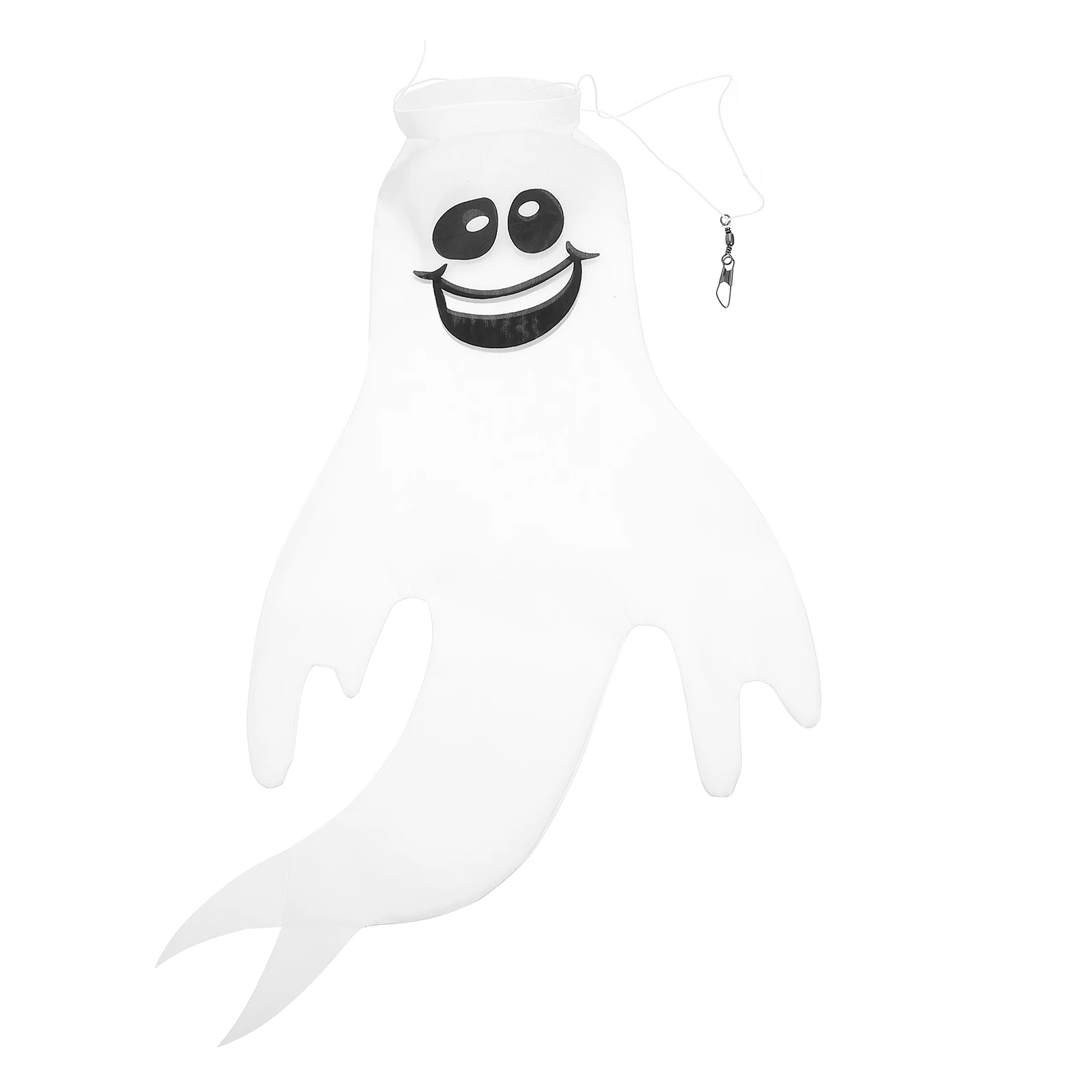 

Ghost Flag Adornment Wind Direction Hanging Flag Halloween Decoration Polyester Banner Windsock Lightweight Durable Flying Legs