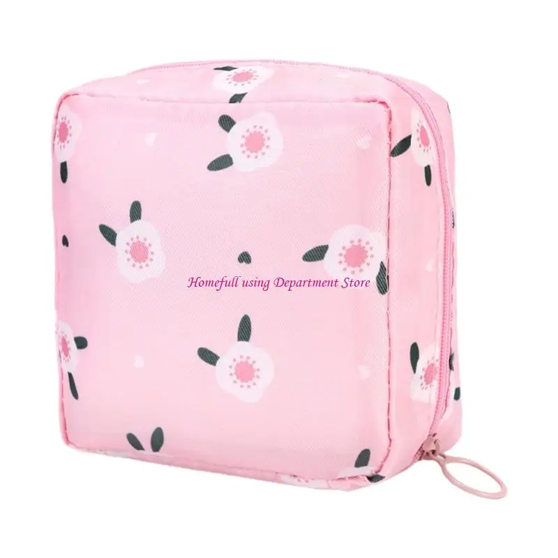 Fashionable Hygienic Essential Pouches For Girl Divided Sections Durable Polyester